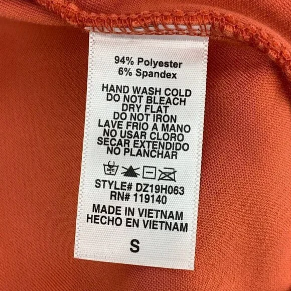 Double Zero Burnt Orange Velour Pullover Sweater - Picture 5 of 6